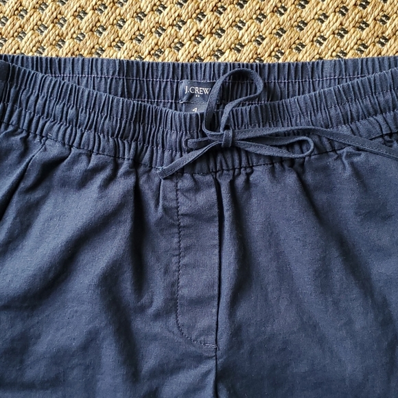 J. Crew Linen Cotton Drawstring Pant Size 4 - Picture 6 of 8